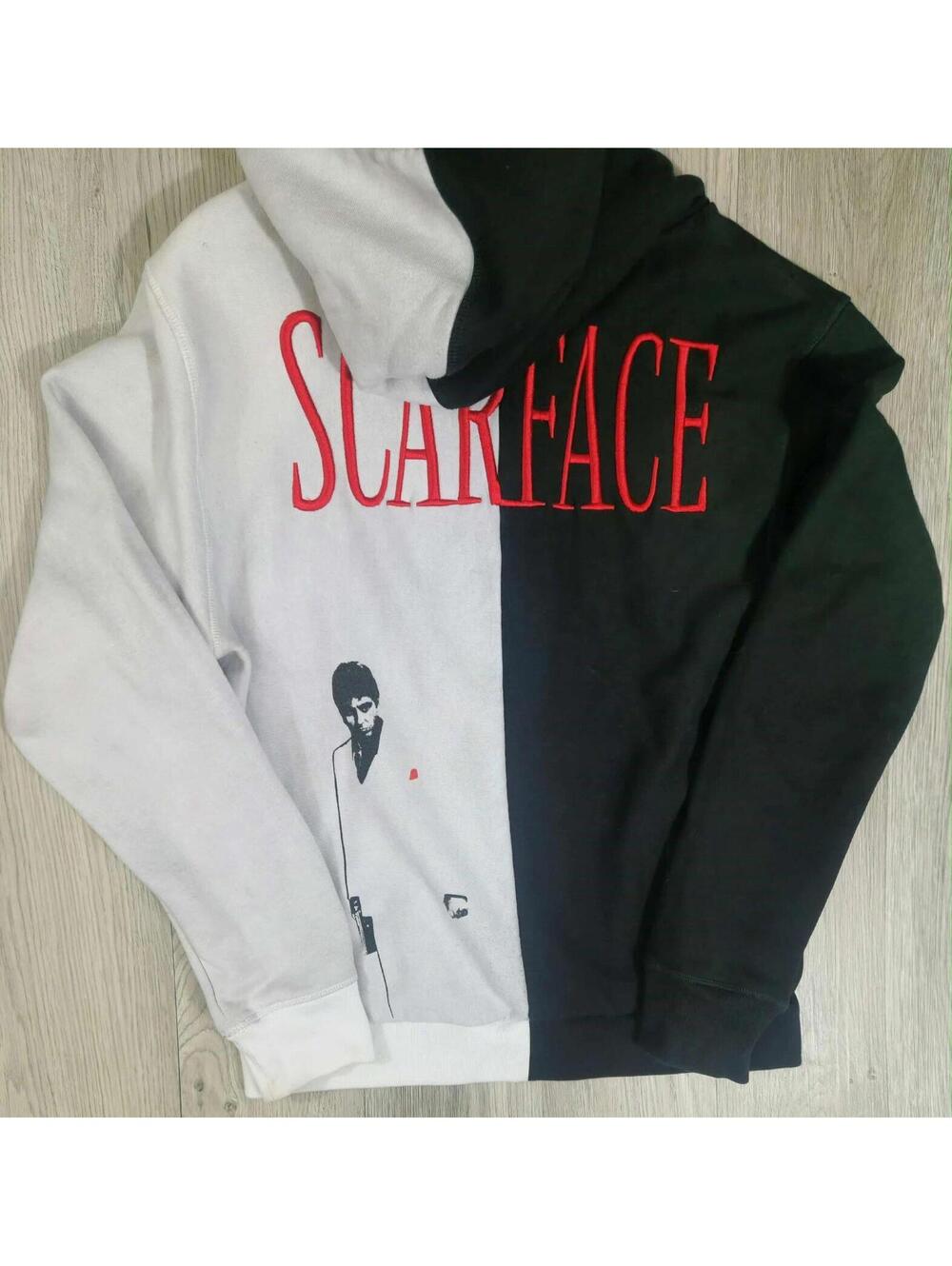 Scarface Shoe Palace Split Hoodie Tony Montana Graphic XL#5